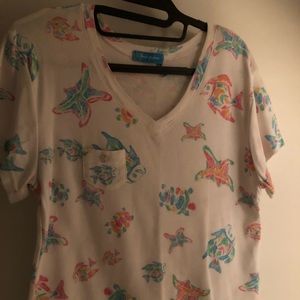 Fun fresh produce v-neck t-shirt